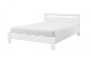 Кровать из массива Шейла белый античный (БМ) в Полевском - polevskoj.mebel-e96.ru