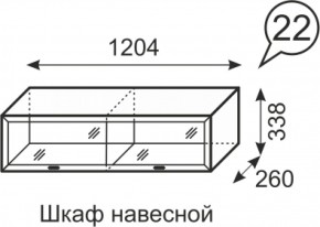 Шкаф навесной Венеция 22 бодега в Полевском - polevskoj.mebel-e96.ru