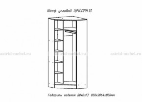 Шкаф угловой Принцесса (ЦРК.ПРН.13) (АстридМ) в Полевском - polevskoj.mebel-e96.ru