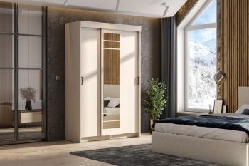 Шкаф-купе ШКП-7 1300 мм ясень анкор (СВ) в Полевском - polevskoj.mebel-e96.ru