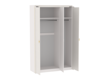 Шкаф 1400 мм 3-дверный Сиде Белый (СБК) в Полевском - polevskoj.mebel-e96.ru