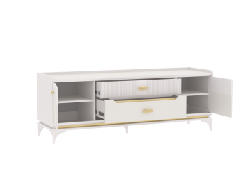 Тумба ТВ Сиде, Белый (СБК) в Полевском - polevskoj.mebel-e96.ru