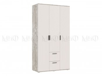 Шкаф 1200 мм Сильвия, дуб юкон/кашемир (Миф) в Полевском - polevskoj.mebel-e96.ru