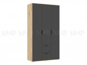 Шкаф 1200 мм Сильвия, крафт/графит (Миф) в Полевском - polevskoj.mebel-e96.ru