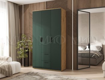 Шкаф 1200 мм Сильвия, крафт/грин (Миф) в Полевском - polevskoj.mebel-e96.ru