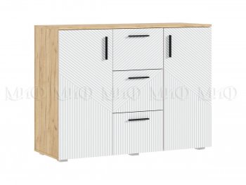 Комод Сильвия, крафт/белый (Миф) в Полевском - polevskoj.mebel-e96.ru
