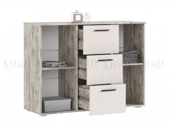 Комод Сильвия, дуб юкон/кашемир (Миф) в Полевском - polevskoj.mebel-e96.ru