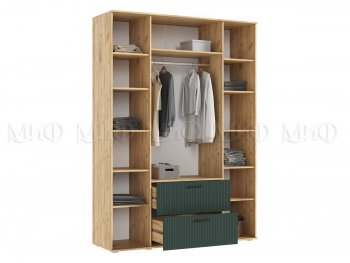 Шкаф 1600 мм Сильвия, крафт/грин (Миф) в Полевском - polevskoj.mebel-e96.ru
