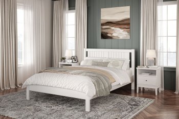 Кровать из массива Сканди белый античный (БМ) в Полевском - polevskoj.mebel-e96.ru
