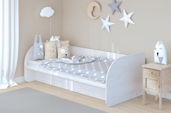 Кровать с подъемным механизмом Сказка, ясень (Зарон) в Полевском - polevskoj.mebel-e96.ru