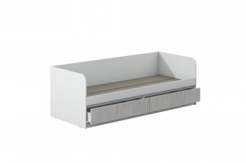 Кровать Соната 900 белый/крафт белый (Зарон) в Полевском - polevskoj.mebel-e96.ru