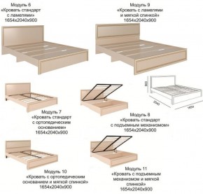 Спальный гарнитур Беатрис модульный (Риннер) в Полевском - polevskoj.mebel-e96.ru