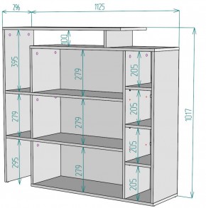 Стеллаж S36 (Белый) в Полевском - polevskoj.mebel-e96.ru