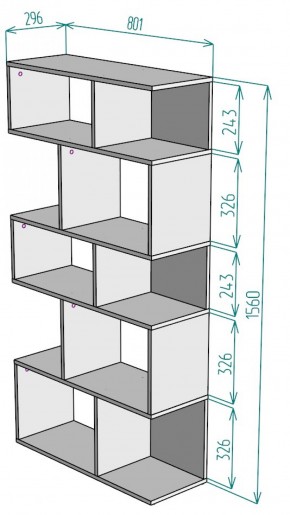 Стеллаж S6 (ДМ) в Полевском - polevskoj.mebel-e96.ru