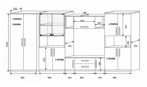 Стенка Вега 4 в Полевском - polevskoj.mebel-e96.ru