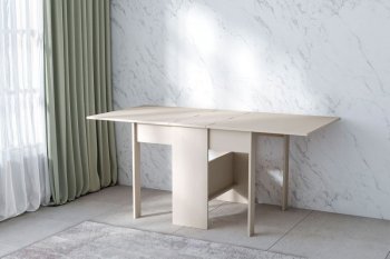 Стол-книжка ЛДСП Бодега белая (Диал) в Полевском - polevskoj.mebel-e96.ru