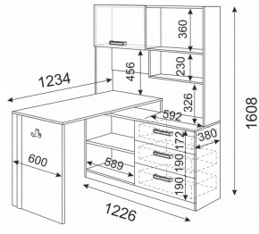 Стол компьютерный Волкер М7 (Риннер) в Полевском - polevskoj.mebel-e96.ru