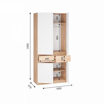 Шкаф 1000 мм Стоуби ШК-1000 (ИЦ) в Полевском - polevskoj.mebel-e96.ru