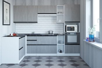 Кухонный гарнитур Сюита мега прайм 1500*2700 мм (Герда) в Полевском - polevskoj.mebel-e96.ru