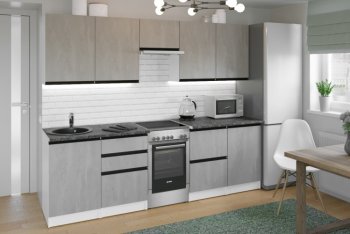 Кухонный гарнитур Сюита мега 2500 мм (Герда) в Полевском - polevskoj.mebel-e96.ru