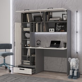 Стол компьютерный Техно графит/крафт  (БТС) в Полевском - polevskoj.mebel-e96.ru