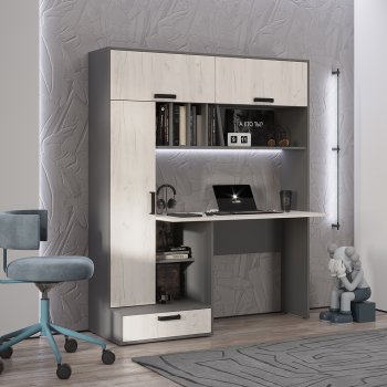 Стол компьютерный Техно графит/крафт  (БТС) в Полевском - polevskoj.mebel-e96.ru