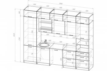 Кухонный гарнитур Терция экстра 5 3000 мм (Герда) в Полевском - polevskoj.mebel-e96.ru