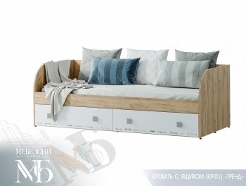 Кровать с ящиками Тренд LIGHT КР-01 (БТС) в Полевском - polevskoj.mebel-e96.ru | фото