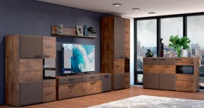 Тумба 3 двери 1500 РИО Смоки Soft touch/Таксус (БМ) в Полевском - polevskoj.mebel-e96.ru