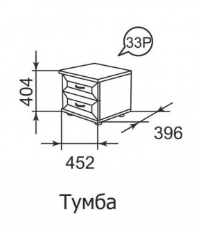 Тумба прикроватная Ника-Люкс 33 в Полевском - polevskoj.mebel-e96.ru