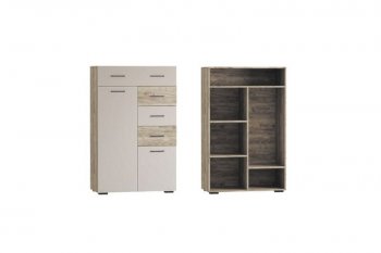 Стенка Турин крафт серый/кашемир, модульная (ВВР) в Полевском - polevskoj.mebel-e96.ru