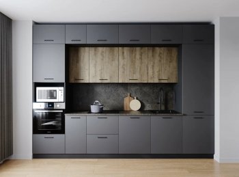 Кухонный гарнитур Умбра 3400 мм МДФ (Санвут) в Полевском - polevskoj.mebel-e96.ru