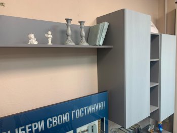 Стенка Сканди МДФ НМ-001 грин грей софт (Стиль) в Полевском - polevskoj.mebel-e96.ru
