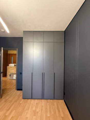 Шкаф 1600 мм 4-х створчатый Норд с антресолью графит (Миф) в Полевском - polevskoj.mebel-e96.ru