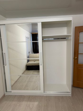 Шкаф-купе Крафт-6 белый ясень 2000 мм (БТС) в Полевском - polevskoj.mebel-e96.ru