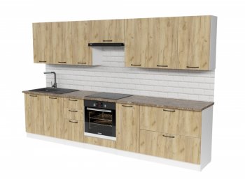 Кухонный гарнитур Янтарь 3000 мм (Герда) в Полевском - polevskoj.mebel-e96.ru